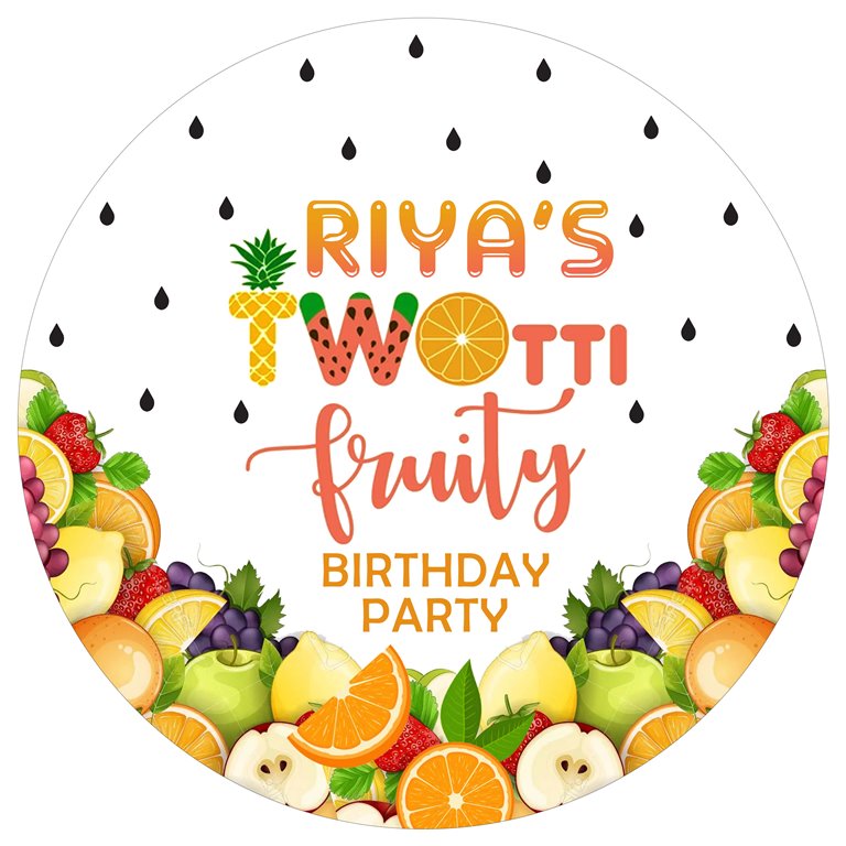 Twotti Fruity Theme Birthday Party Backdrop 