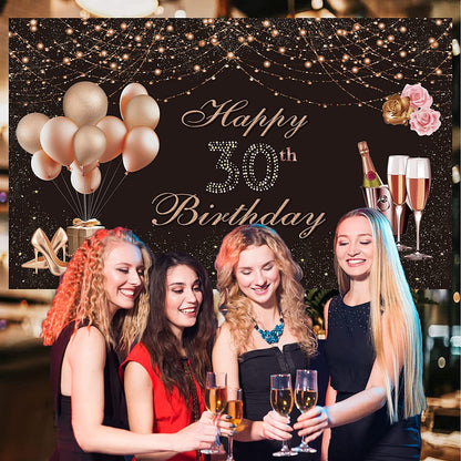 30th Birthday Party Backdrop 