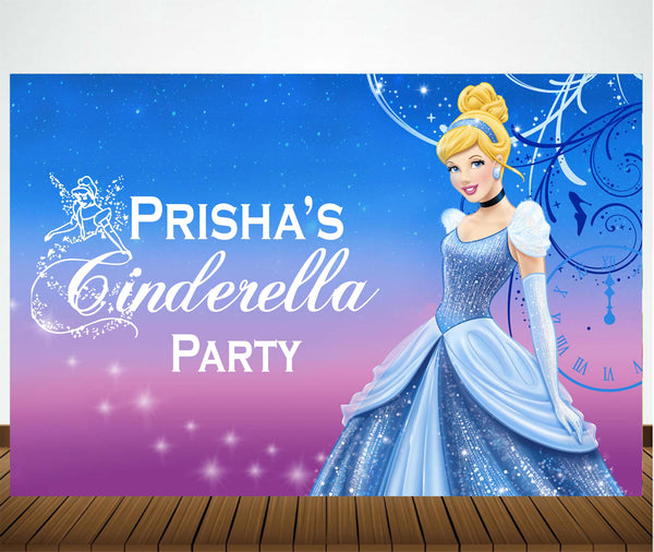 Cinderella Theme Birthday Party Backdrop