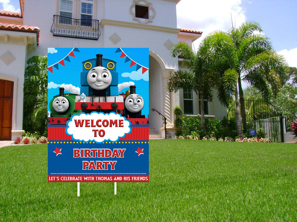 Thomas & Friends Theme Birthday Party Welcome Board