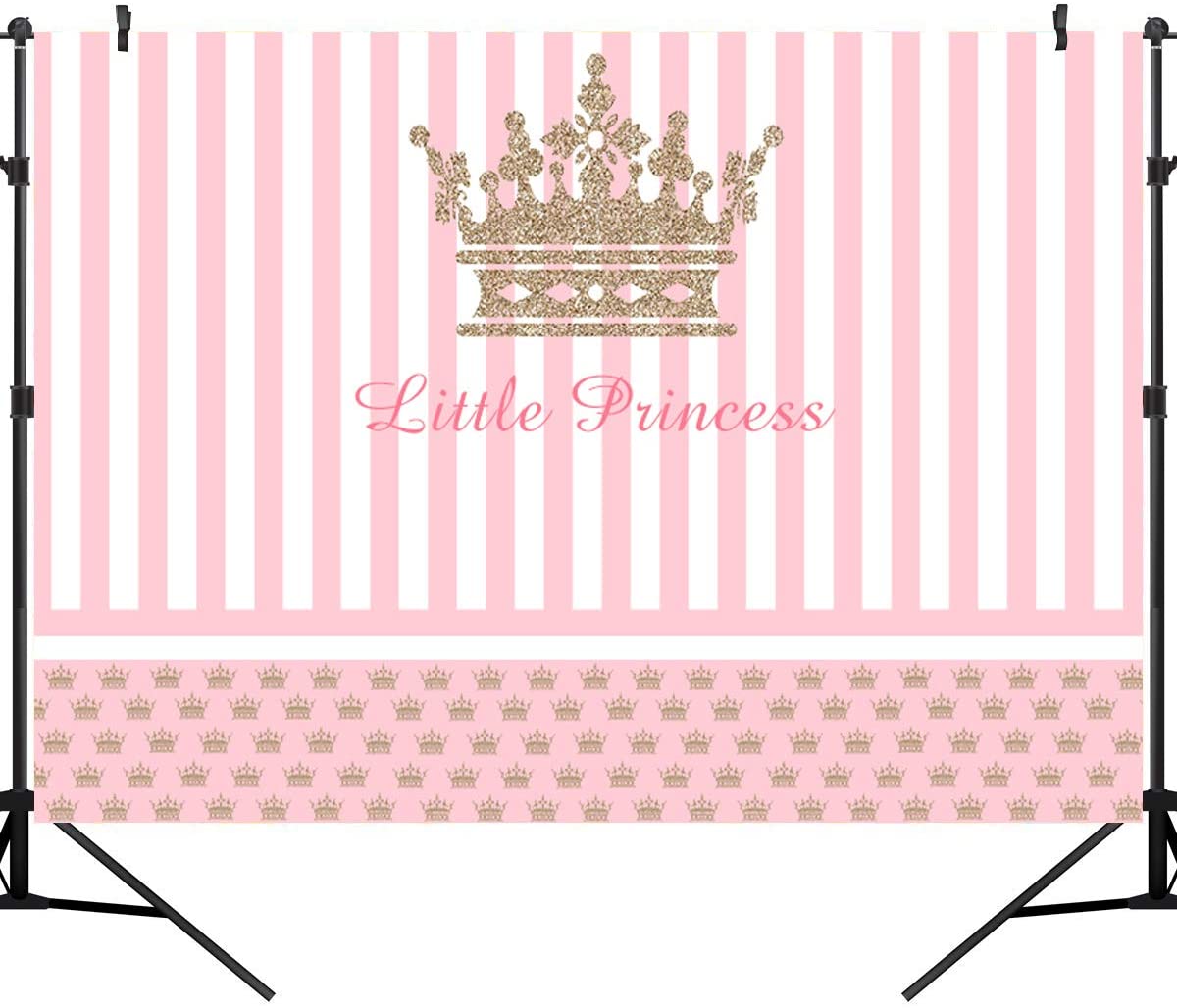 Personalize Princess Birthday Backdrop Banner