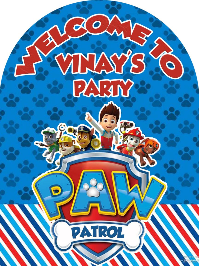 Paw Patrol Theme Birthday Party Welcome Board