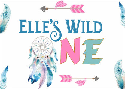 Wild One Birthday Party Backdrop
