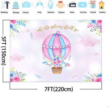 Baby Shower Party Backdrop 