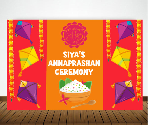 Annaprashan Ceremony Backdrop Banner Decoration