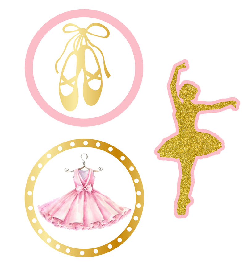 Ballerina Theme Birthday Party Table Toppers for Decoration