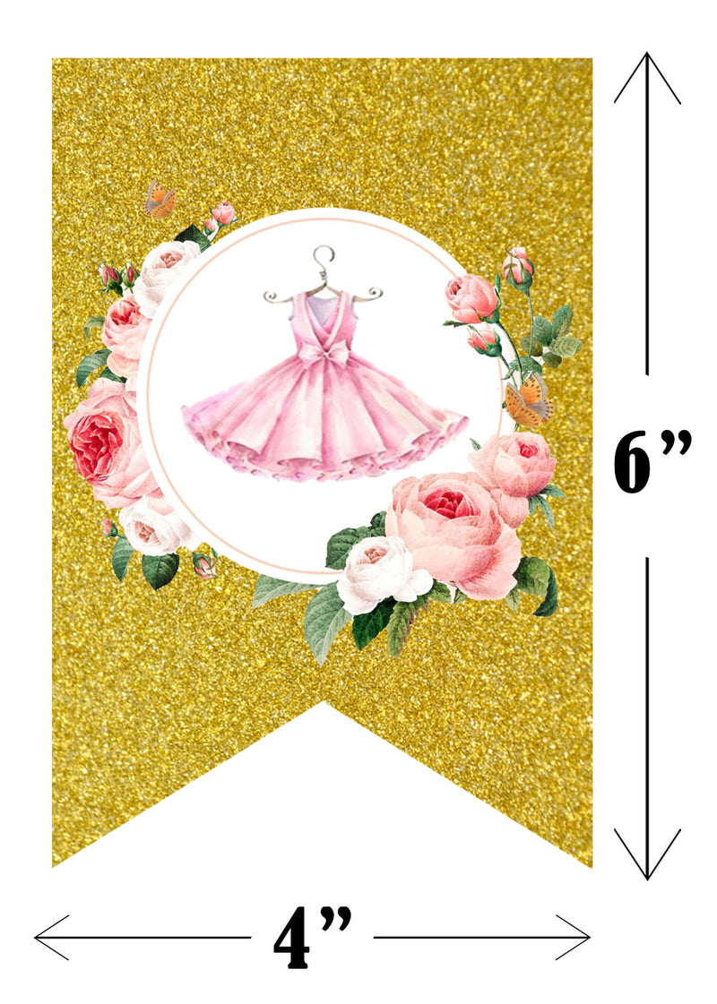 Ballerina Theme Birthday Party Banner for Decoration