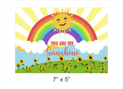 Sunshine Theme Birthday Party Backdrop