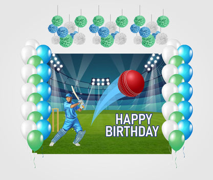 Cricket Theme Birthday Party Complete Decoration Kit