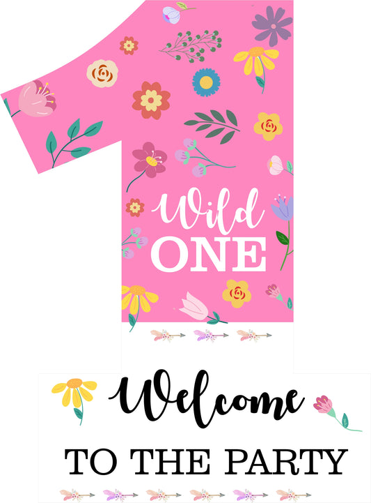 Wild One Birthday Party Welcome Board