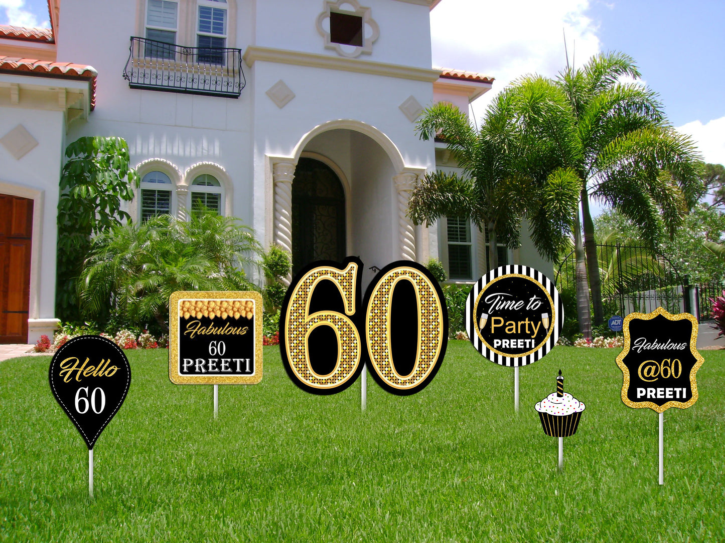 60th Birthday Party Cutouts 