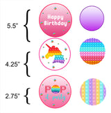 Pop It Theme Birthday Party Table Confetti