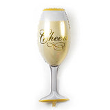 Cheers Champange Glass Foil Balloon For Bachelor Party Mylar Foil Balloon