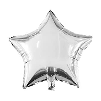Silver Star Shape Foil Mylar Helium Balloon Birthday Party Decoration ,Foil Balloons