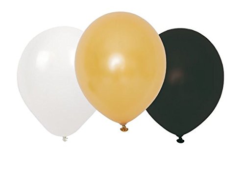 Gold And Black Happy Birthday Combo Decorative Set.