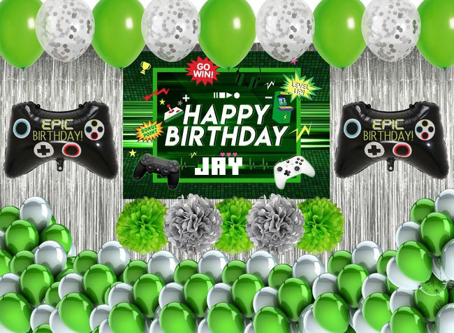 Gaming Theme Birthday Party Decorations Complete Set