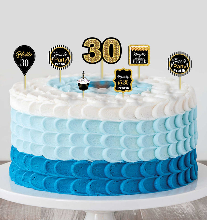 30th Birthday Party Cake Topper /Cake Decoration Kit