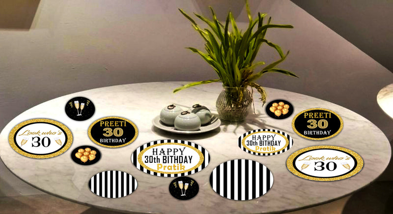 30th Birthday Party Table Confetti