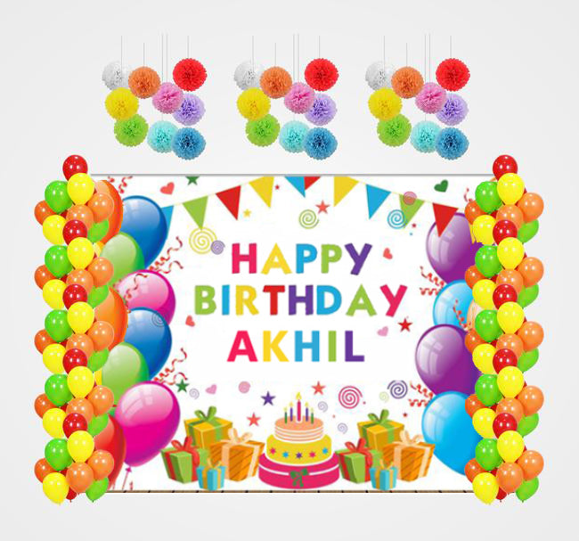 Joyful Theme Birthday Complete Decoration Kit 