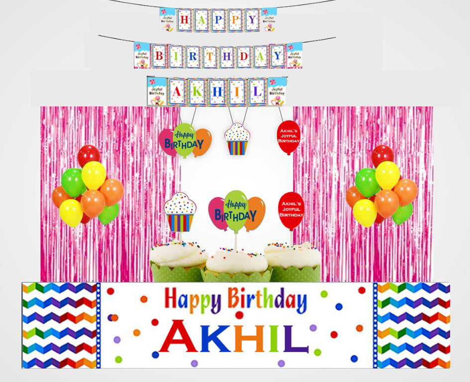 Joyful Theme Birthday Complete Party Set