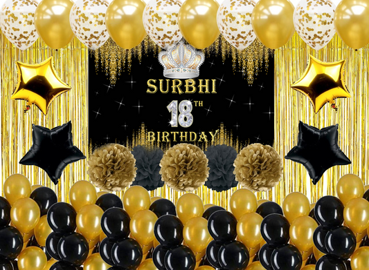 18th Birthday Party Complete Decoration Kit 