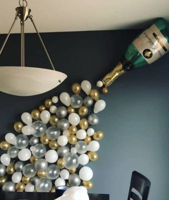 Champagne Bottle Foil Balloon For Bachelor Party Mylar Foil Balloon