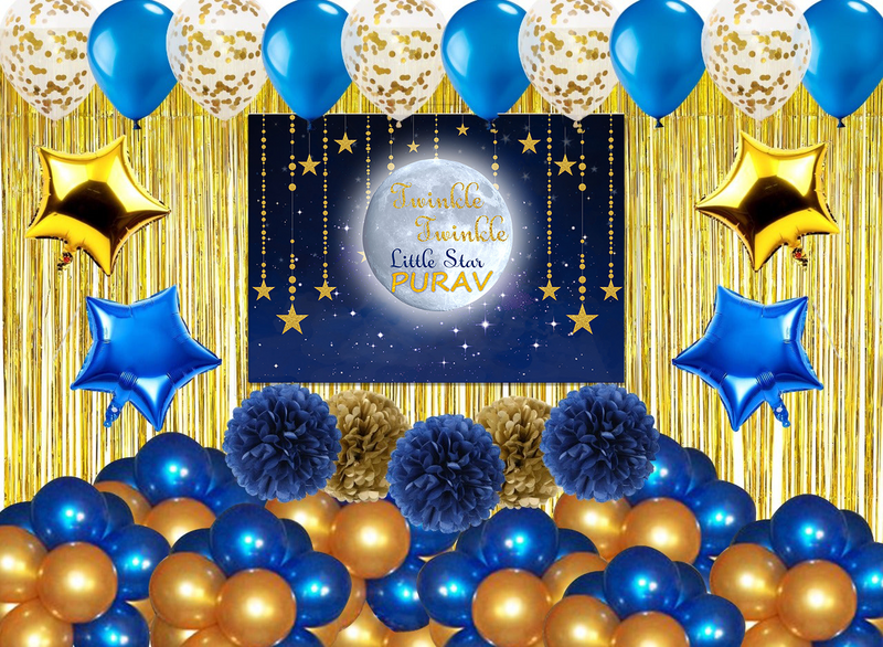 Twinkle Twinkle Theme Birthday Party Complete Party Set for Boys