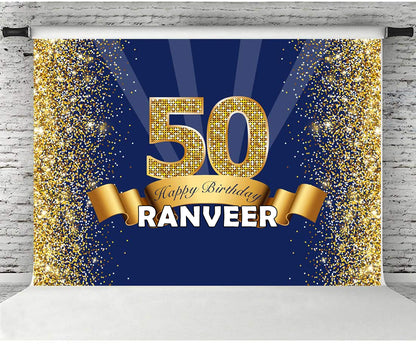 50th Birthday Party Backdrop 