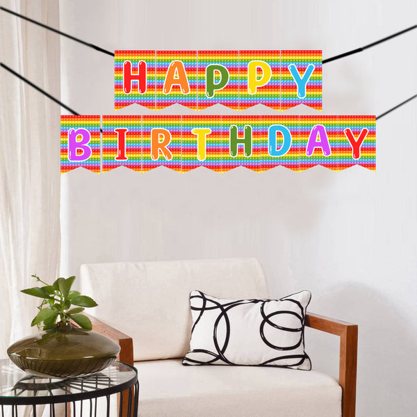 Pop It Theme Birthday Party Banner for Decoration
