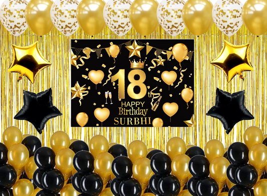 18th Birthday Party  Complete Decoration Kit