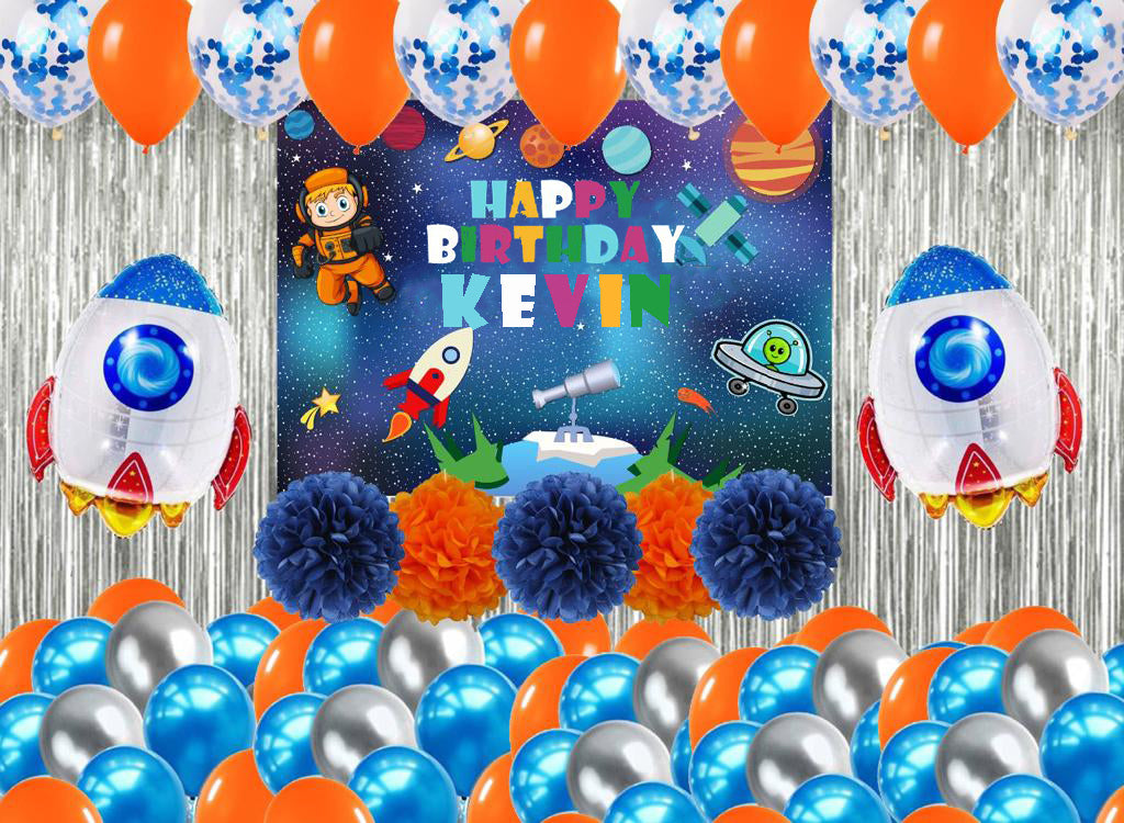 Space Theme Birthday Party Complete Party Set for Boys