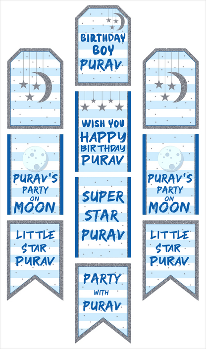 Twinkle Twinkle Little Star  Theme Birthday Paper Wall Decoration