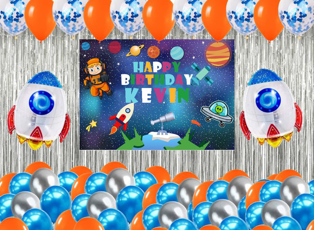 Space Theme Birthday Party Complete Party Set for Boys