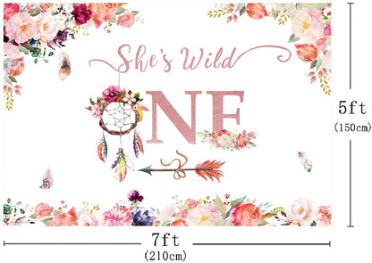 Wild One Birthday Party Backdrop