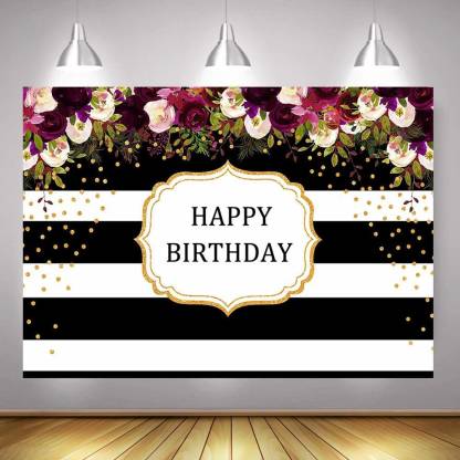 Personalize Birthday Party Backdrop Banner