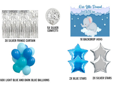 Elephant Theme Birthday Party Decorations Complete Set