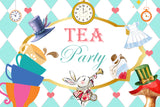 Alice Tea Theme Birthday Party Backdrop
