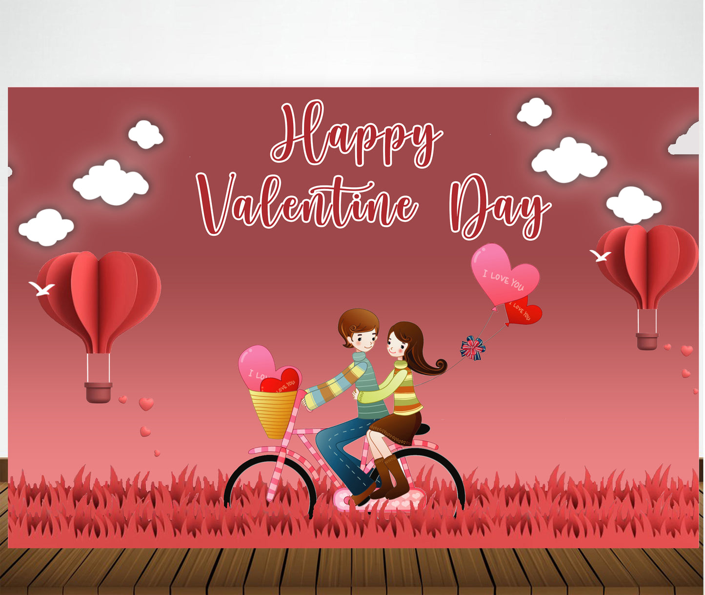 Valentine Party Backdrop for Decoration