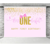 One Is Fun First Birthday Backdrop for Girls