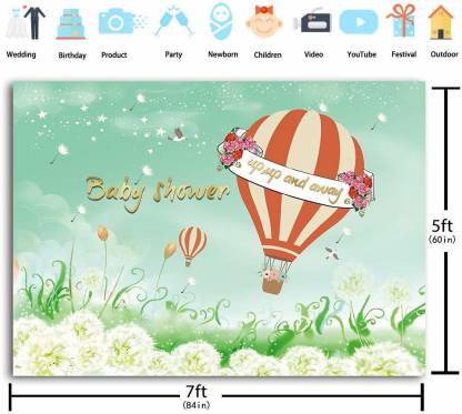 Oh Baby Party Backdrop 