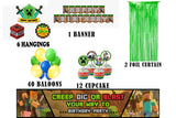 Minecraft Theme Birthday Party Decoration Kit