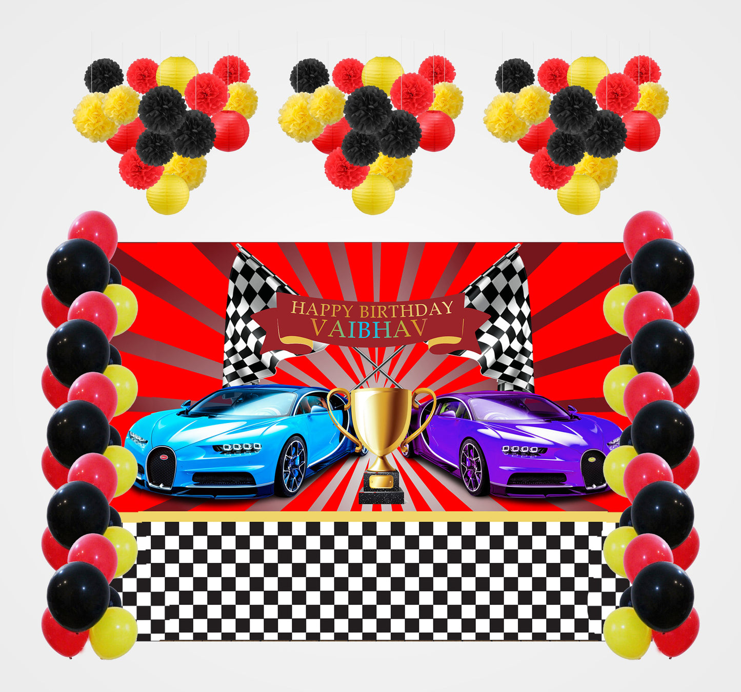 Cars Birthday Party Decoration Kit