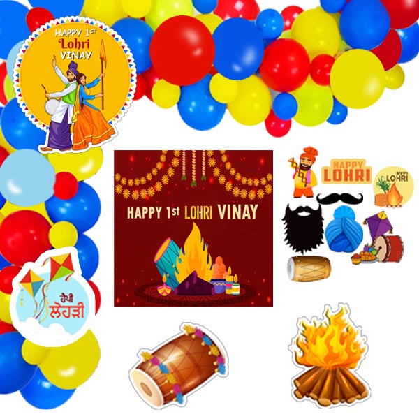 Lohri Theme Party Complete Set for Decoration