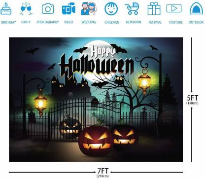 Halloween Party Decoration Backdrop