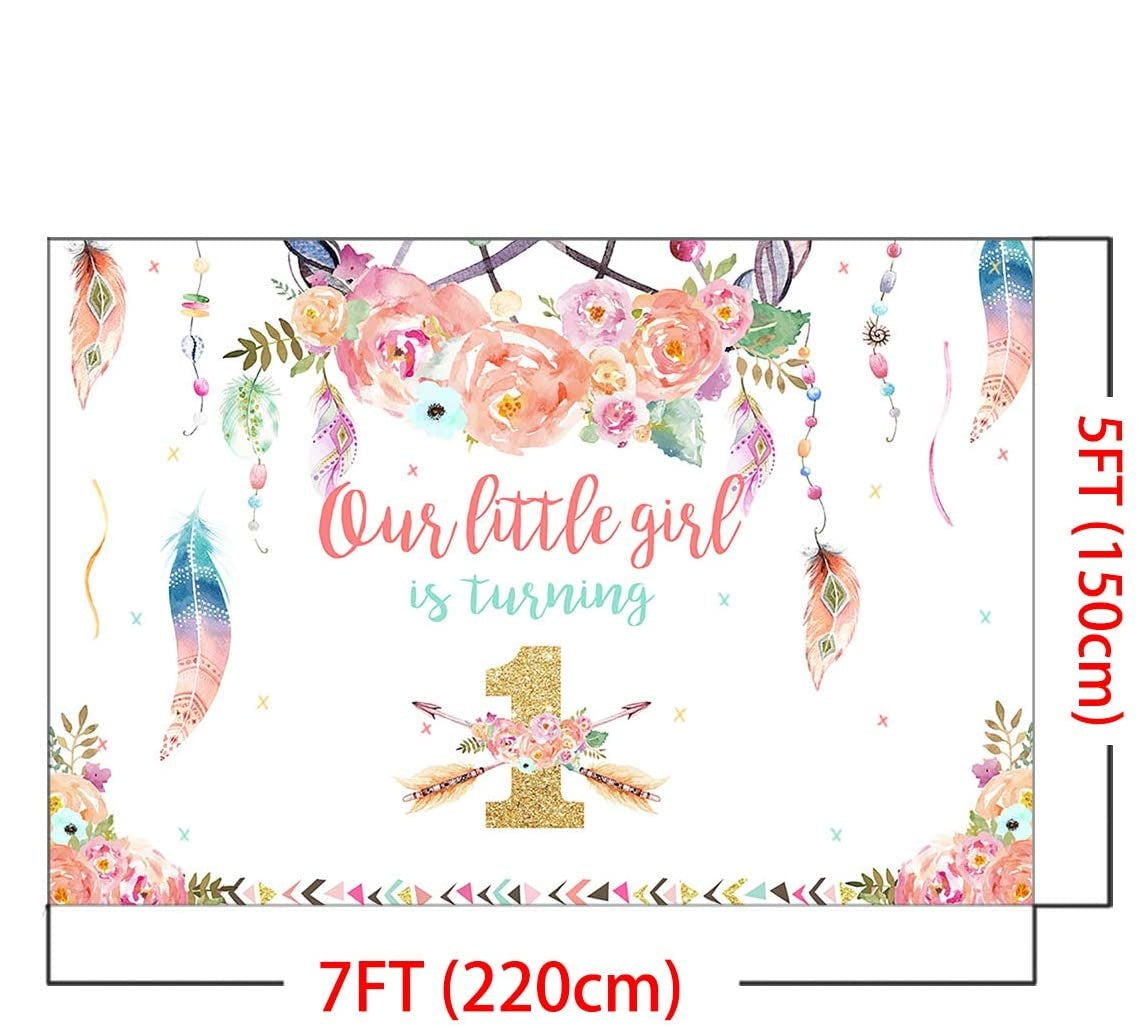 Wild One Birthday Party Backdrop
