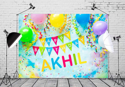 Joyful Theme Birthday Backdrop 