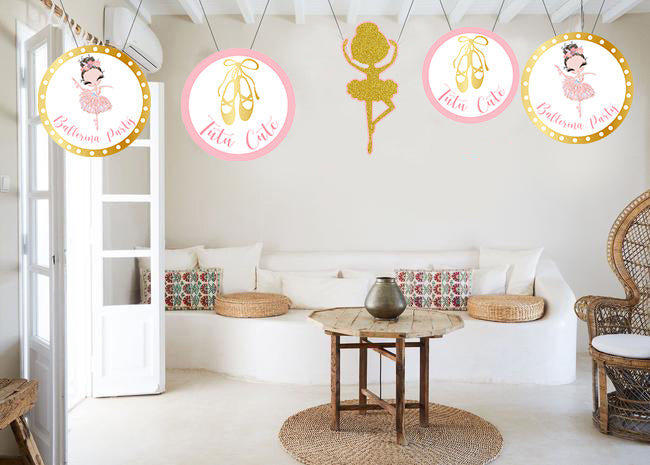 Ballerina Theme Birthday Party Theme Hanging Set for Decoration