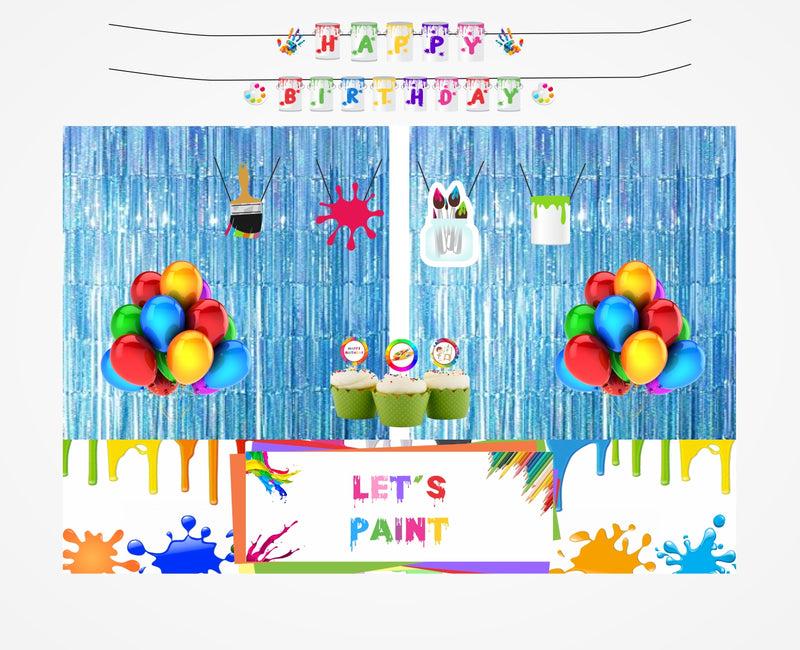 A Painting Themed Birthday Party