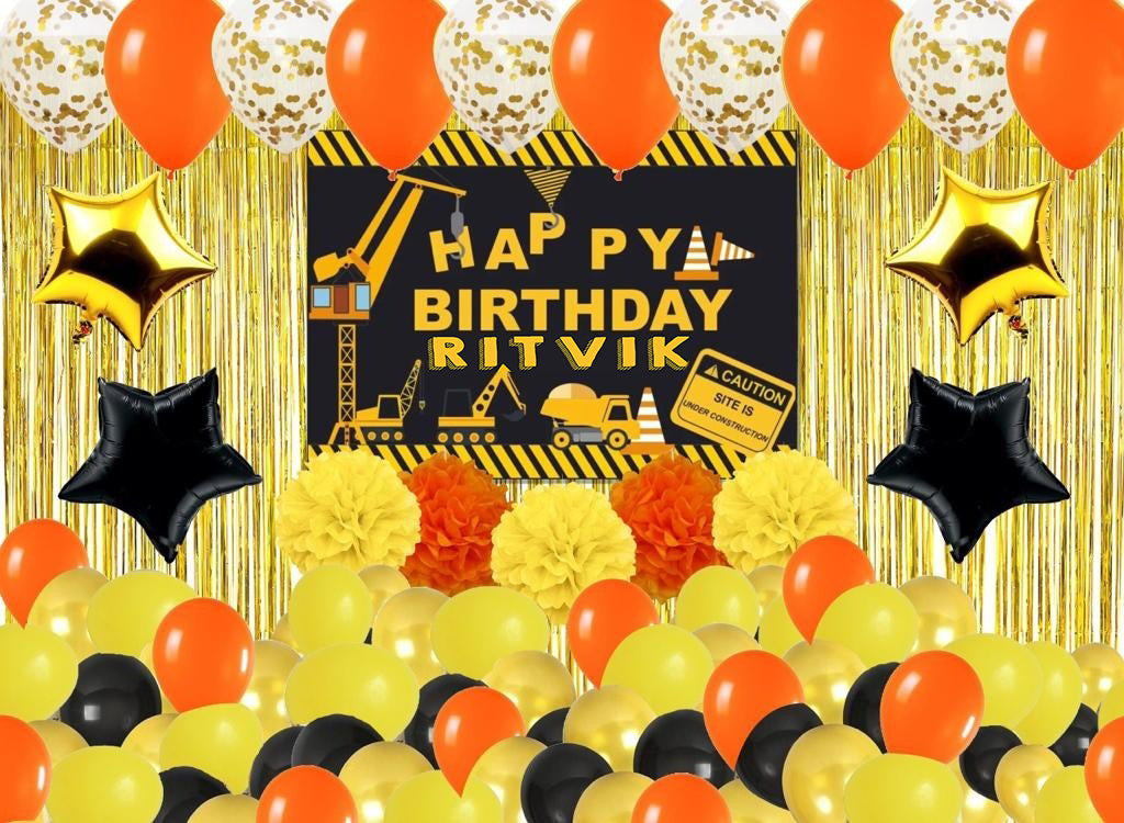 Construction Birthday Complete Party Set