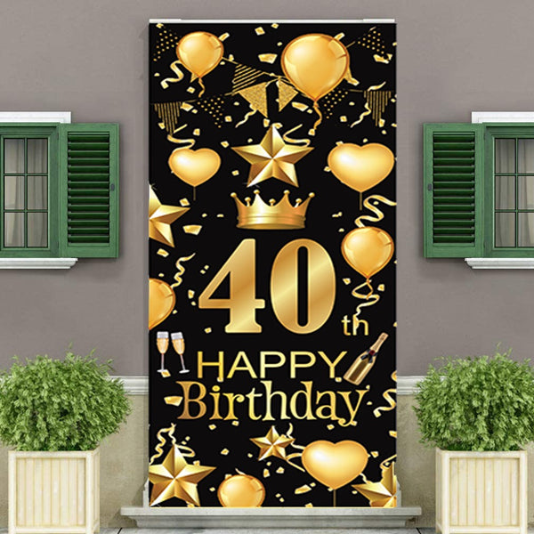 40th Birthday Customized Welcome Banner Roll up Standee (with stand)